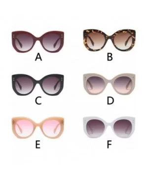 Cat Eye Sunglasses - Women Vintage Big Frame Sunglasses Ladies Man Retro Eyewear (B) - B - CJ18E4Q5T3X $4.93 Aviator