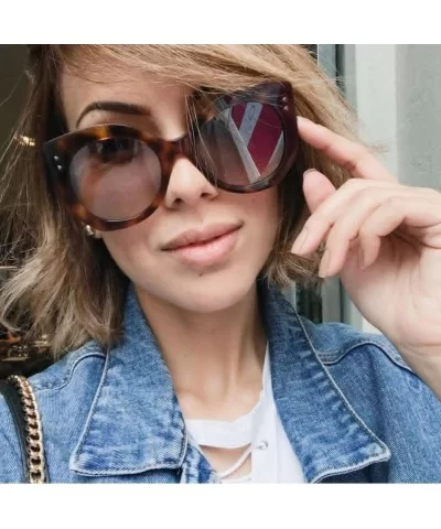 Cat Eye Sunglasses - Women Vintage Big Frame Sunglasses Ladies Man Retro Eyewear (B) - B - CJ18E4Q5T3X $4.93 Aviator