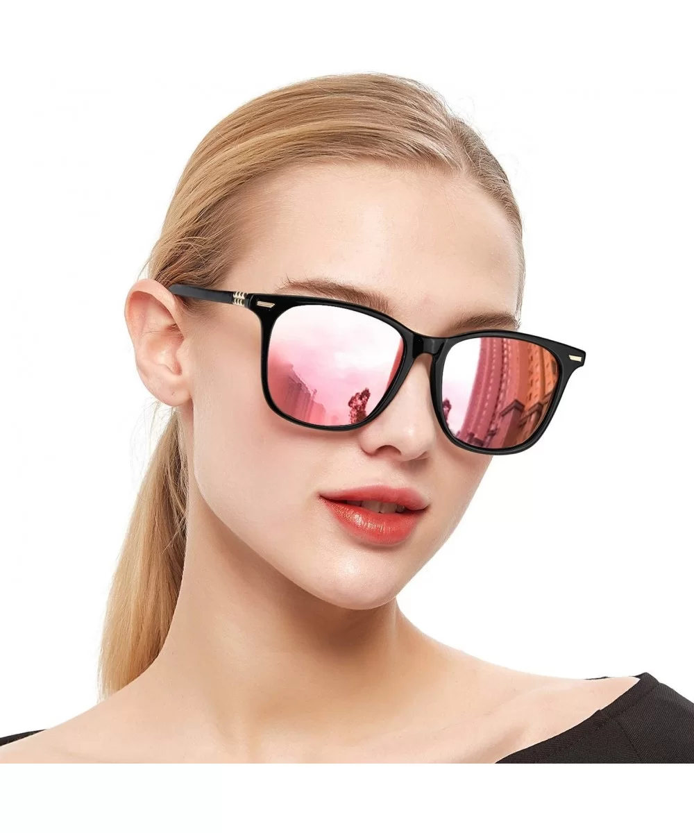 Polarized Mirrored Sunglasses for Women - Fashion Oversized Design Sun Glasses - 100% UV Protection Eyewear - C8196OG55S9 $20...