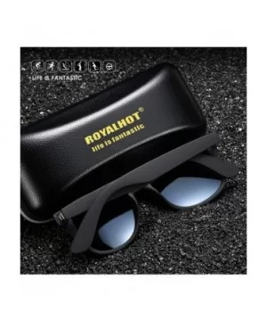 Polarized Square Sunglasses for Driving Men Alloy Frame UV 400 Protection - Silver - CE18YKZULCR $12.81 Sport