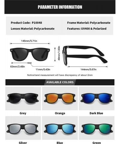 Polarized Square Sunglasses for Driving Men Alloy Frame UV 400 Protection - Silver - CE18YKZULCR $12.81 Sport