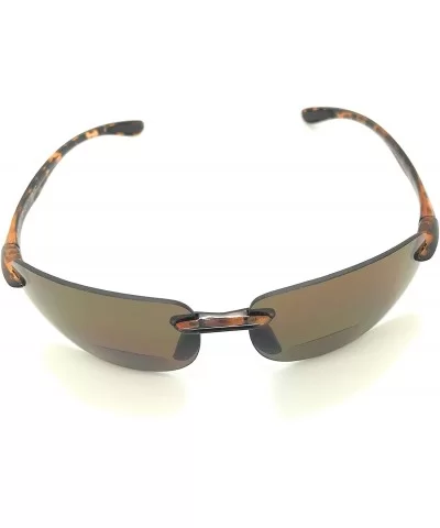 Sun Readers Rimless Maui Wrap Polarized or Non-polarized Lightweight TR90 Frame Bifocal Sunglasses - CT188I9DEXT $9.28 Wrap