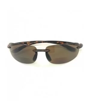 Sun Readers Rimless Maui Wrap Polarized or Non-polarized Lightweight TR90 Frame Bifocal Sunglasses - CT188I9DEXT $9.28 Wrap