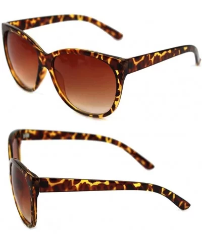 Retro Oversized Cat Eye Poliarized Sunglasses P2431 - Tortoise - C117YQNOHY9 $7.77 Oversized