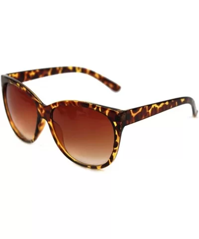 Retro Oversized Cat Eye Poliarized Sunglasses P2431 - Tortoise - C117YQNOHY9 $7.77 Oversized