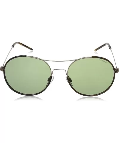 Unisex-Adult PLD1021S Polarized Round Sunglasses - Gold Copper/Green Polarized - CJ12N4WYJ8D $54.19 Round