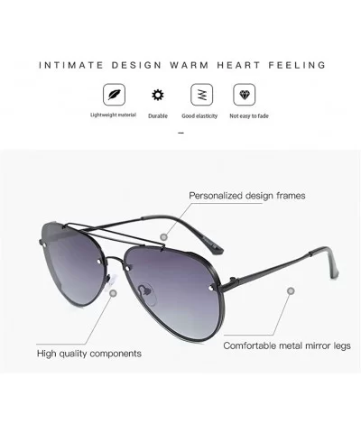 Frog Mirror Polarized Sunglasses for Men and Women Street Photography Selfy - Silveryellow - C618AU8ENYZ $4.85 Aviator