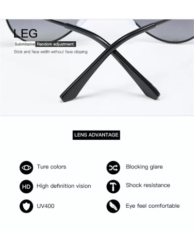 Frog Mirror Polarized Sunglasses for Men and Women Street Photography Selfy - Silveryellow - C618AU8ENYZ $4.85 Aviator