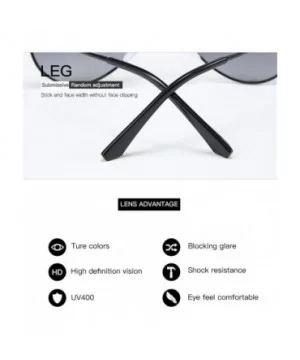 Frog Mirror Polarized Sunglasses for Men and Women Street Photography Selfy - Silveryellow - C618AU8ENYZ $4.85 Aviator