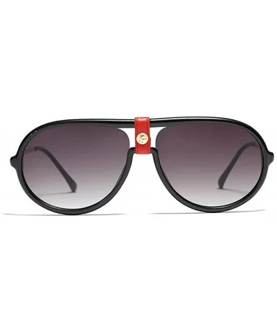 Fashion Personality double beam metal leg sunglasses Brand Designer Vintage Mens Goggle - Red - C918W6E36NH $10.19 Goggle