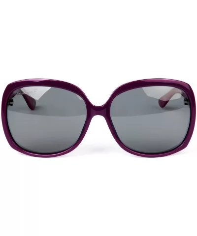 Oversized Womens Sunglasses Polarized uv Protection Simple Sunglasses LSP301 - Acetate Polarized Purple - C811QM5G6AB $14.09 ...