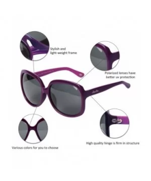 Oversized Womens Sunglasses Polarized uv Protection Simple Sunglasses LSP301 - Acetate Polarized Purple - C811QM5G6AB $14.09 ...