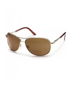 Optics Aviator Sunglasses - Gold / Polarized Brown - C411S86609F $30.55 Aviator