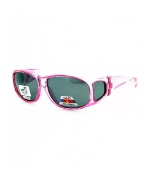 2 Extra Small Polarized Fit Over Sunglasses Wear Over Eyeglasses - Pink / Blue - CN12LMD5NH5 $24.39 Oval