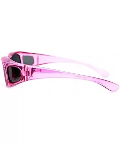 2 Extra Small Polarized Fit Over Sunglasses Wear Over Eyeglasses - Pink / Blue - CN12LMD5NH5 $24.39 Oval