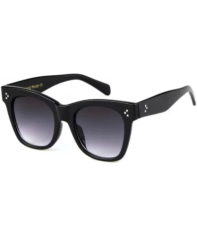 Oversized Square Sunglasses for Women Designer Luxury Flat Lens Sun Glasses Shades - CC18XIHZK5M $8.27 Oversized