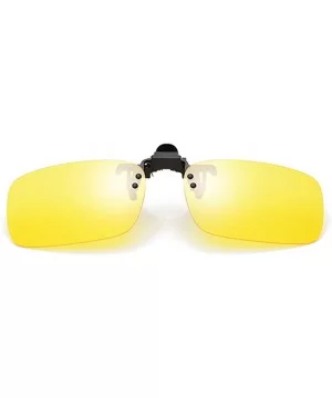 Polarized Clip-on Sunglasses Anti-Glare Driving Glasses for Prescription Glasses Fashion Sun Glasses - Yellow - CJ196IY8T54 $...