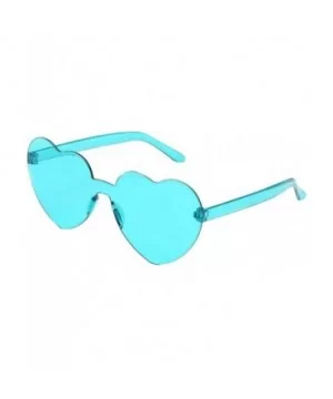 Rimless Sunglasses Transparent Frameless Glasses - Army Green - CF199ZKZX7I $8.00 Rimless