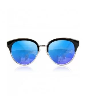 Trendy Aviator Sunglasses for Women - Men UV400 Protective Eyewear - Gradual Change Shades PZ3641 - Ice Blue - C518LXSLWTS $7...