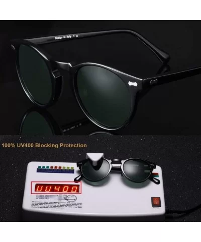 Classic Polarized Sunglasses for Men UV400 Protection Outdoor Glasses CA5288L - Green Lens - CQ187HZQ5IH $20.94 Rectangular