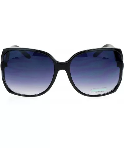 Side Expose Lens Butterfly Plastic Diva Womens Sunglasses - Black Gold Smoke - CT12NYLR2VV $7.62 Butterfly