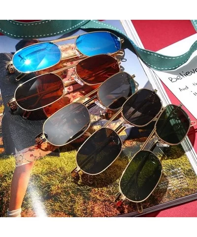 Polarized Oval Sunglasses for Men and Women Summer Eyewear UV400 - C6 - CO190DX3CGG $13.13 Oval