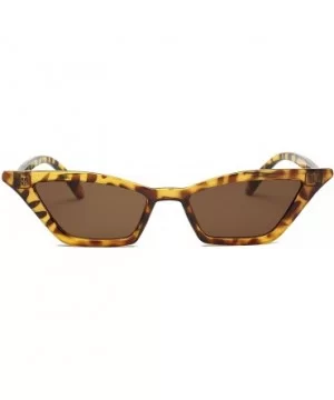 Small Cat Eye Sunglasses Vintage Square Shade Women Eyewear B2291 - Leopard - CE180LA78YO $9.59 Cat Eye