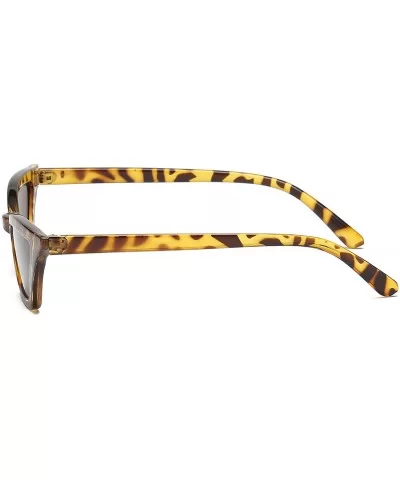 Small Cat Eye Sunglasses Vintage Square Shade Women Eyewear B2291 - Leopard - CE180LA78YO $9.59 Cat Eye