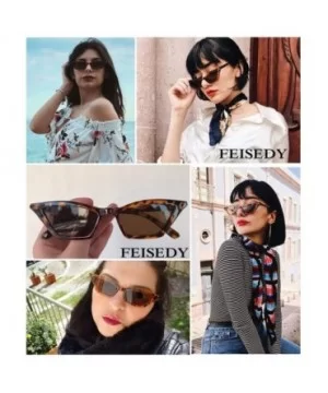 Small Cat Eye Sunglasses Vintage Square Shade Women Eyewear B2291 - Leopard - CE180LA78YO $9.59 Cat Eye