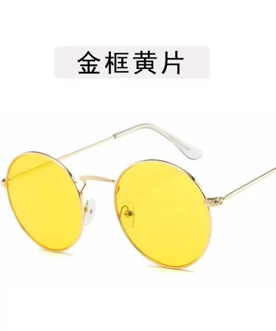 Round Sunglasses Summer Women Small Glasses Lady Luxury Mirror Retro Metal Sun Vintage Tiny Female - 10 - C1198A75MYN $28.84 ...