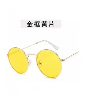 Round Sunglasses Summer Women Small Glasses Lady Luxury Mirror Retro Metal Sun Vintage Tiny Female - 10 - C1198A75MYN $28.84 ...