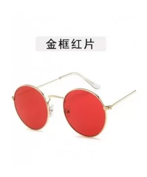 Round Sunglasses Summer Women Small Glasses Lady Luxury Mirror Retro Metal Sun Vintage Tiny Female - 10 - C1198A75MYN $28.84 ...