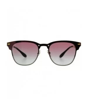 Designer Fashion Sunglasses Trendy Rims Behind Lens Style UV 400 - Gold (Pink Grey) - C0189SUR7RD $5.74 Square