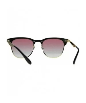 Designer Fashion Sunglasses Trendy Rims Behind Lens Style UV 400 - Gold (Pink Grey) - C0189SUR7RD $5.74 Square