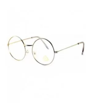 Minimalist Metal Round Clear Eyeglasses UV Protection A068 A118 - (Round) Silver - CR180TN5ZG5 $7.63 Round