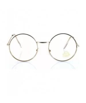 Minimalist Metal Round Clear Eyeglasses UV Protection A068 A118 - (Round) Silver - CR180TN5ZG5 $7.63 Round