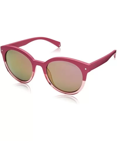 Women's Pld6043/S Oval Sunglasses - Pink - CY18CK2RQUI $57.86 Oval