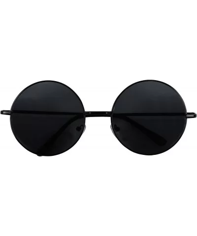 Retro Oversized Round Hippie Sunglasses w/Extra Large Circle Lens Metal Frame Groovy 70's Classic Shades - CY18NH92DHZ $6.69 ...