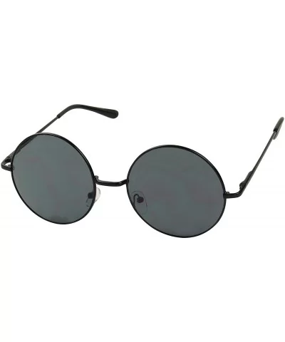 Retro Oversized Round Hippie Sunglasses w/Extra Large Circle Lens Metal Frame Groovy 70's Classic Shades - CY18NH92DHZ $6.69 ...