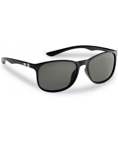 UNA Polarized Sunglasses with AcuTint UV Blocker for Fishing and Outdoor Sports - Black Frames/Smoke Lenses - CZ18IIN64I2 $15...