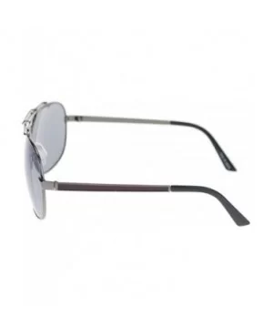 Mens Designer Fashion Sunglasses Metal Square Aviators - Gun Metal - CN11SFUYDHZ $6.25 Square