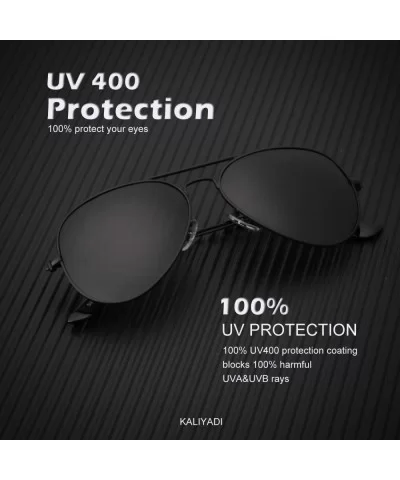 Classic Aviator Sunglasses for Men Women Driving Sun glasses Polarized Lens 100% UV Blocking - CI18ULDODL0 $12.41 Aviator