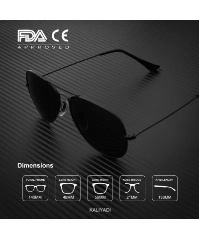 Classic Aviator Sunglasses for Men Women Driving Sun glasses Polarized Lens 100% UV Blocking - CI18ULDODL0 $12.41 Aviator