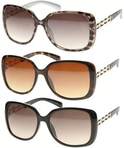 Retro Fashion Rectangular Butterfly Frame Sunglasses (SET OF 3) - CA18754Z0X7 $18.32 Butterfly