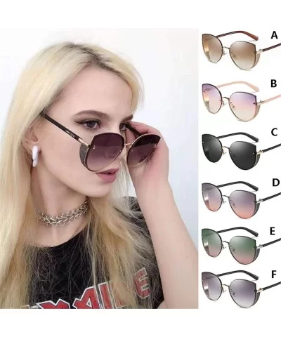 Vintage Retro Glasses Unisex Big Frame Sunglasses Eyewear - C - CU18TUU42GG $6.72 Oversized