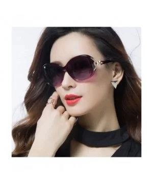 Women Oversized Sunglasses Retro Summer Sun Shades UV400 Protection Eyewear - Red - CZ19999ERU4 $9.52 Rimless