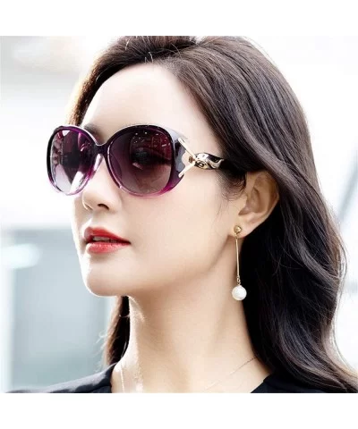 Women Oversized Sunglasses Retro Summer Sun Shades UV400 Protection Eyewear - Red - CZ19999ERU4 $9.52 Rimless