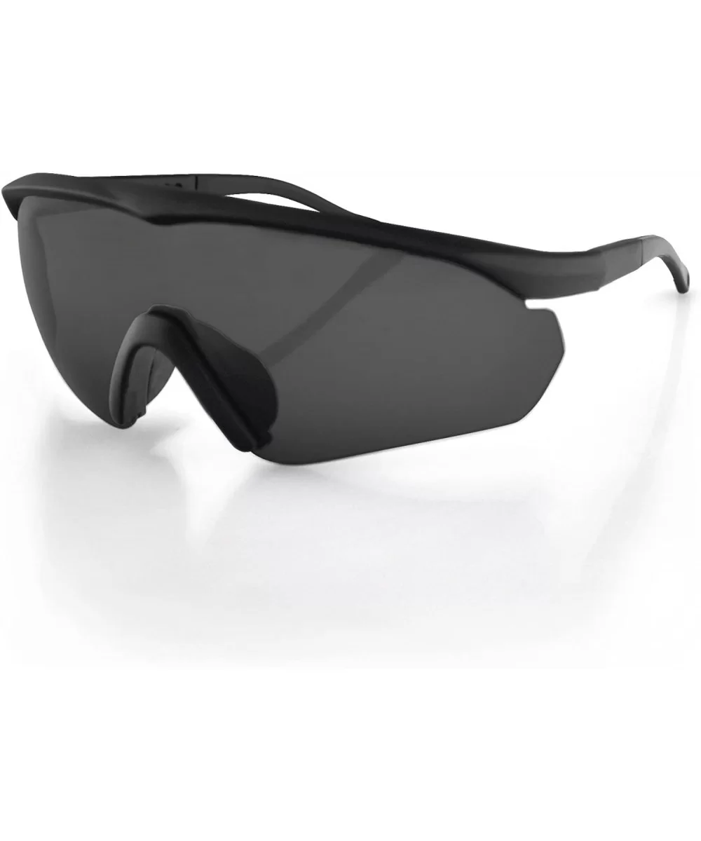 Delta Ballistic Shooting Sunglasses- Black Frame- 3 Lenses - CD11BVEU0XN $26.83 Sport