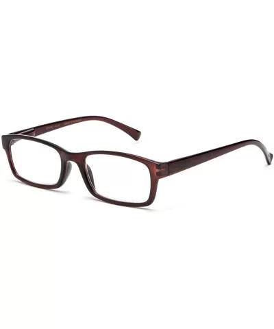 Newbee Fashion Squared Reading Glasses - 3 Pack Black- Tortoise & Brown - CK187GHXUS7 $9.48 Square