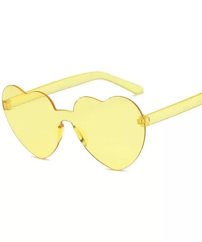 Love Heart Sunglasses Women New Fashion Cute Sexy Retro Cat Eye Vintage Cheap Sun Glasses Red Female - Brown - CV198A64TXS $2...